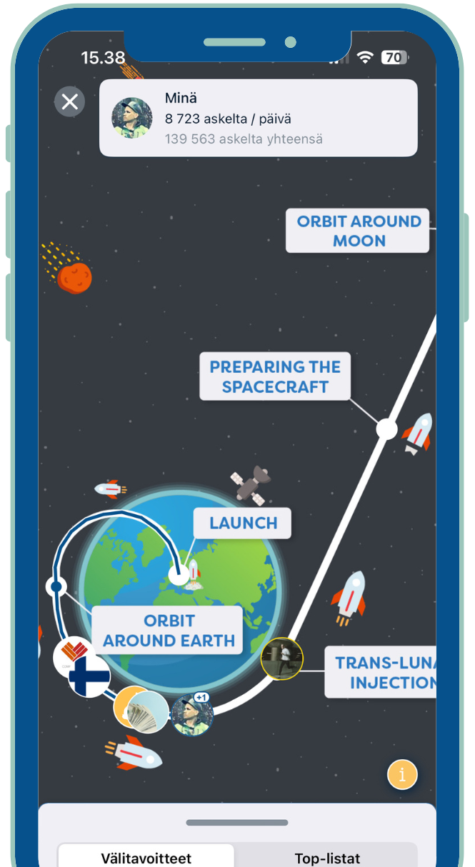 Askelhaaste - To the Moon!